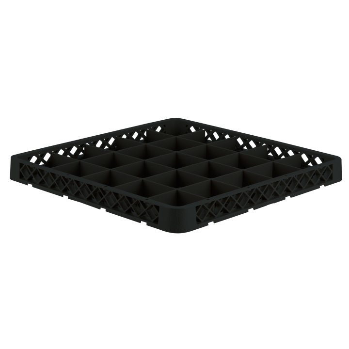 Traex® Full-Size Black 25 Compartment Glass Rack Extender