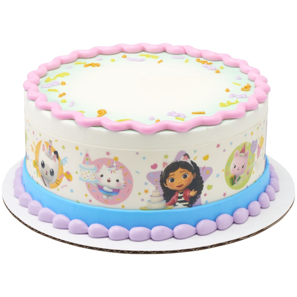 Image Cake DreamWorks Gabby's Dollhouse Follow that Confetti!
