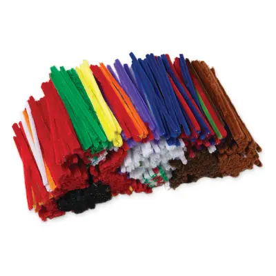Creativity Street  Jumbo Stems Classroom Pack, Assorted Colors,  6" x 6 mm, 1000 Pieces