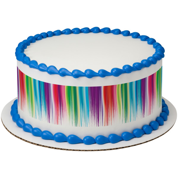 Brush Stroke PhotoCake® Edible Image® Strips