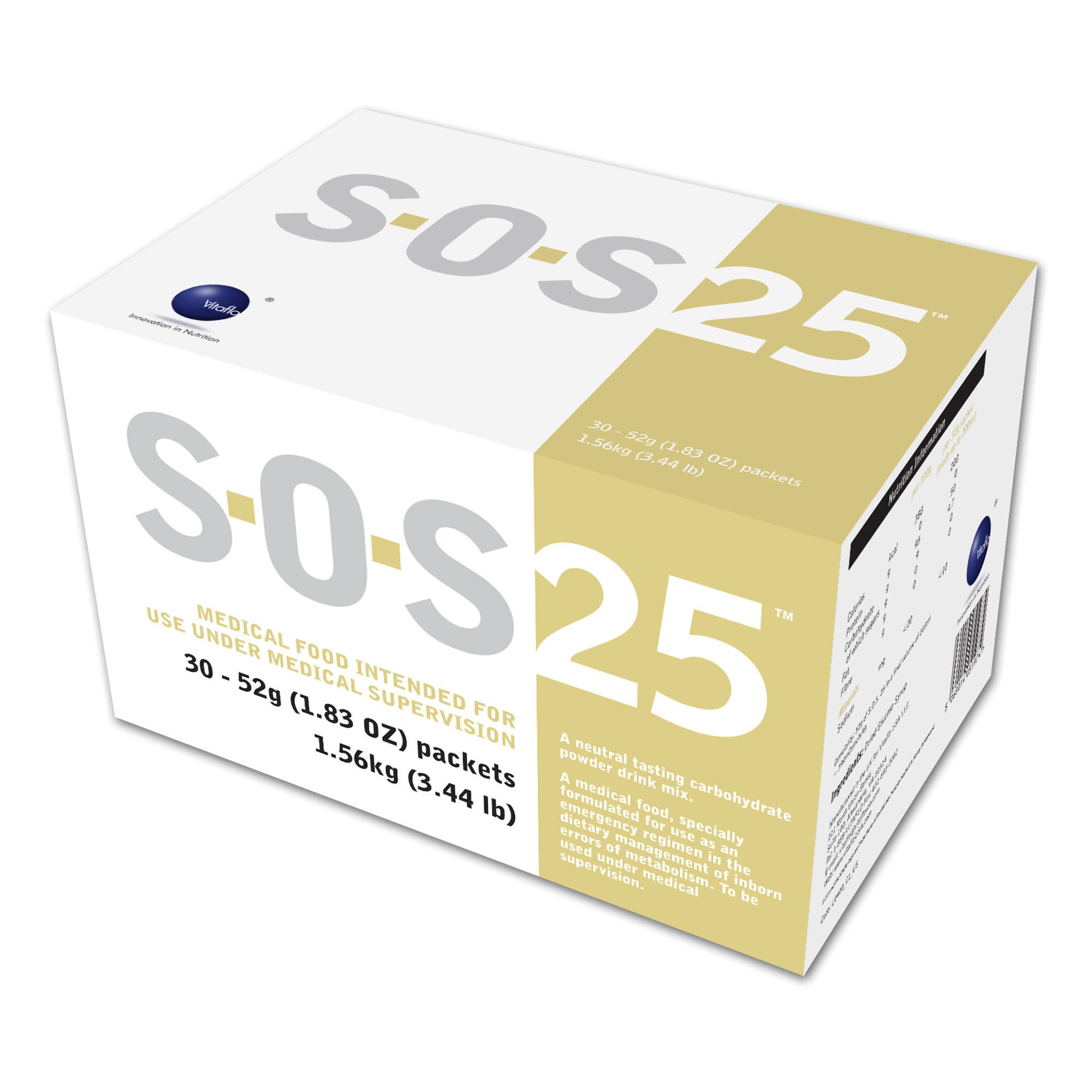 Vitaflo USA LLC SUPPLEMENT, SOS52 CARBOHYDRATE52G (30/CS)