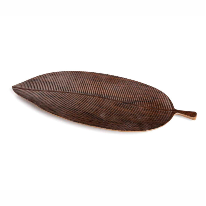 Leaf Melamine Plate 37 x 15 cm