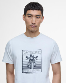 Track Graphic T-Shirt Whisper White