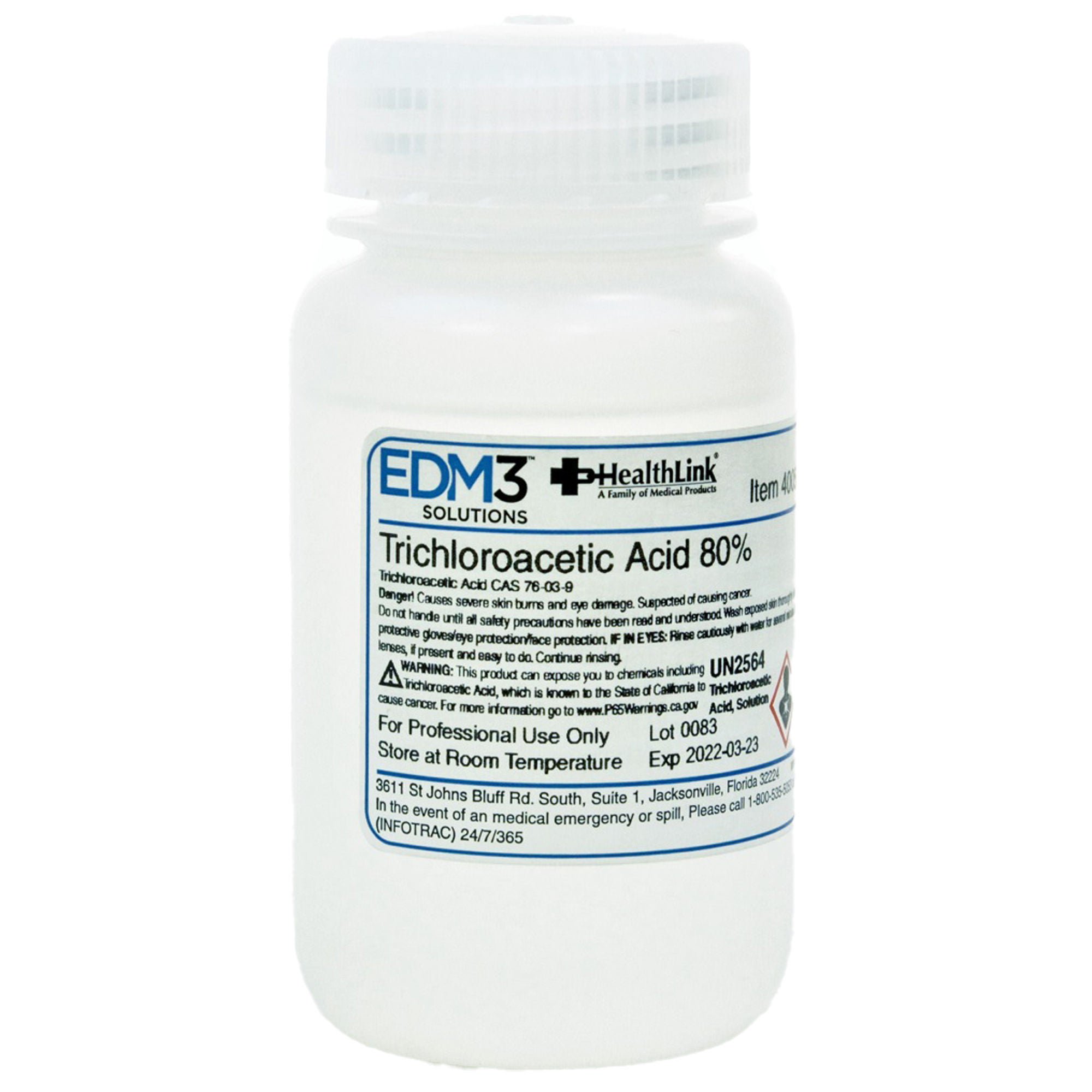 EDM 3 LLC ACID, TRICHLORACETIC 80% 4OZ BICINF