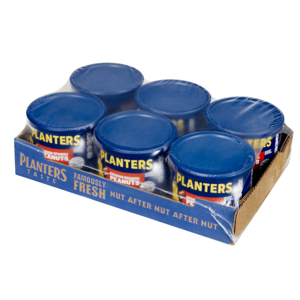 PLANTERS(r) Spanish Peanuts 6/12.5oz . C1RA - Front Right Closed Case (Hi Res)