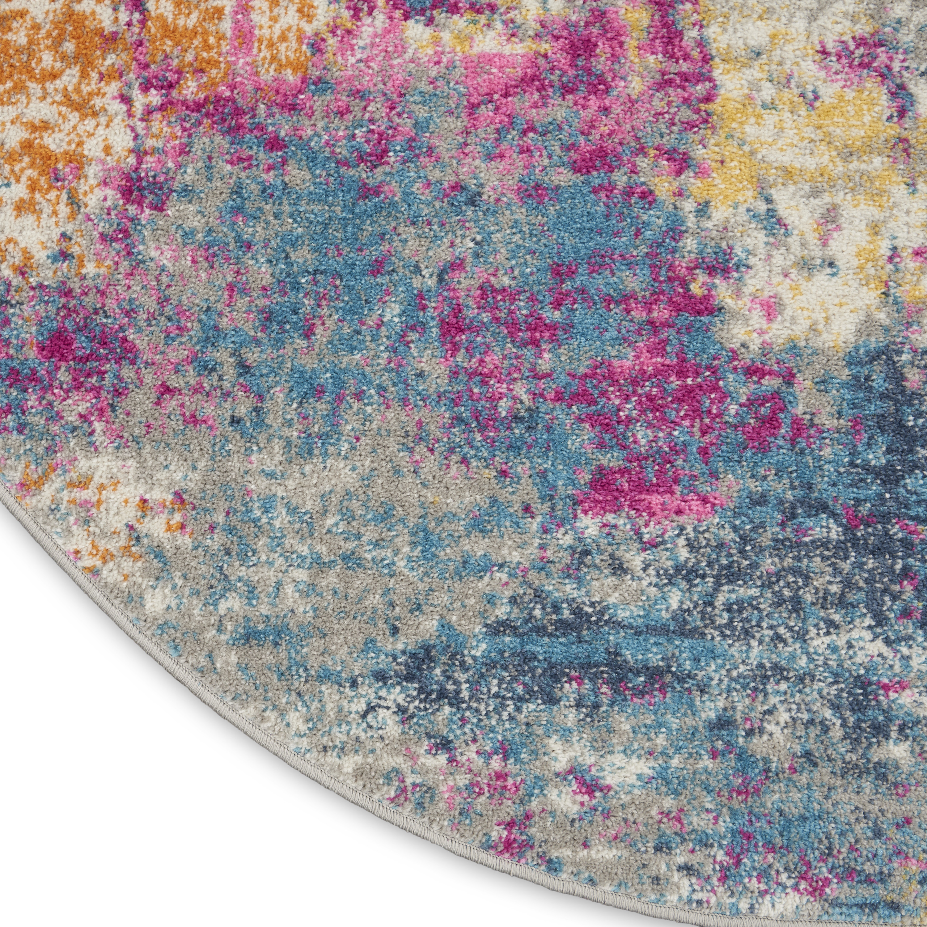 Nourison Passion 5' x 8' Oval Ivory Multicolor Modern Indoor Rug
