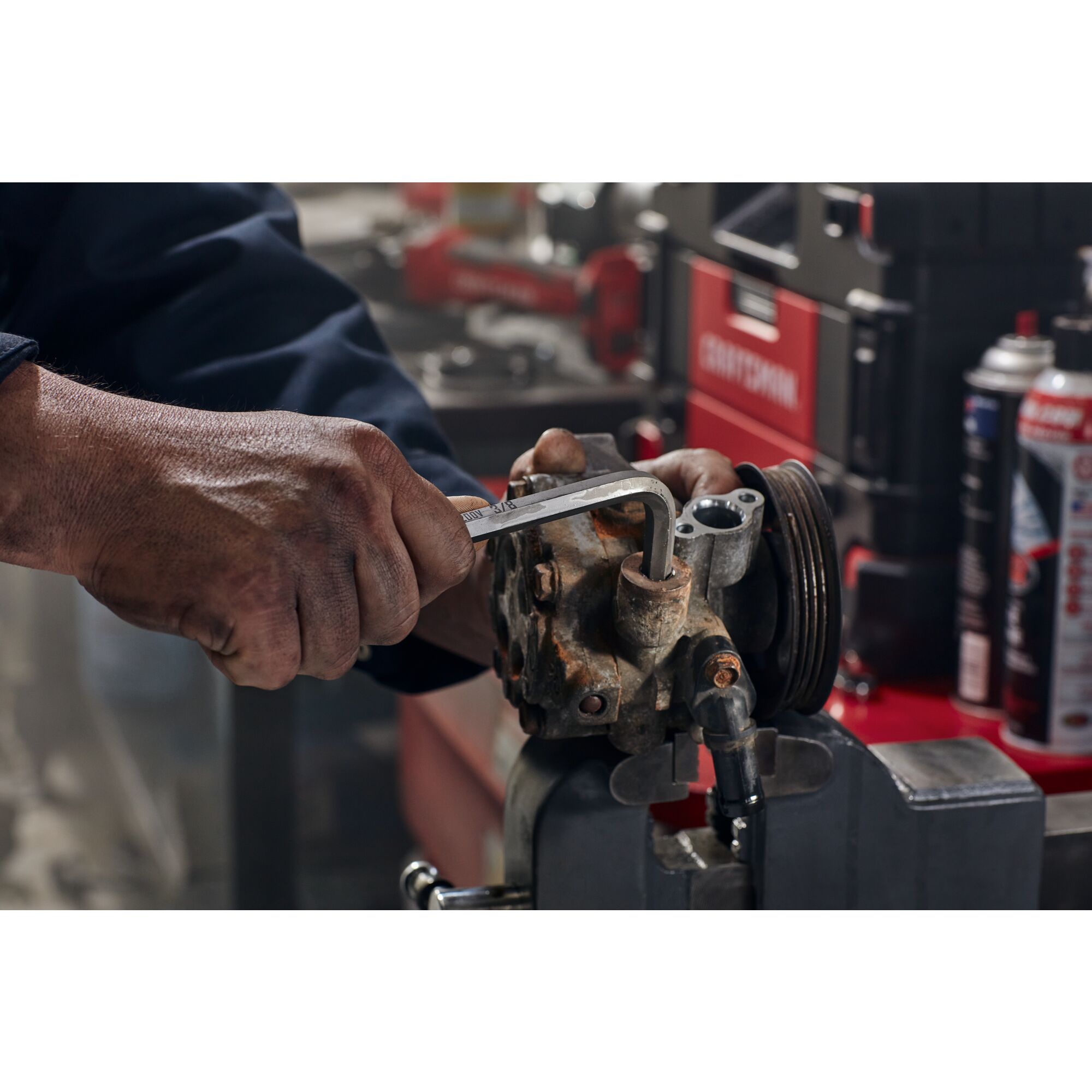 View of CRAFTSMAN Screwdrivers: Hex Keys  being used by consumer