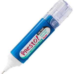 Presto! Jumbo Correction Pen, Fine Point Metal Tip 12 ml/0.4 fl. oz.