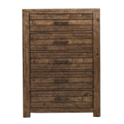 Chest with Five Drawers and Distressed Finish - S290-040