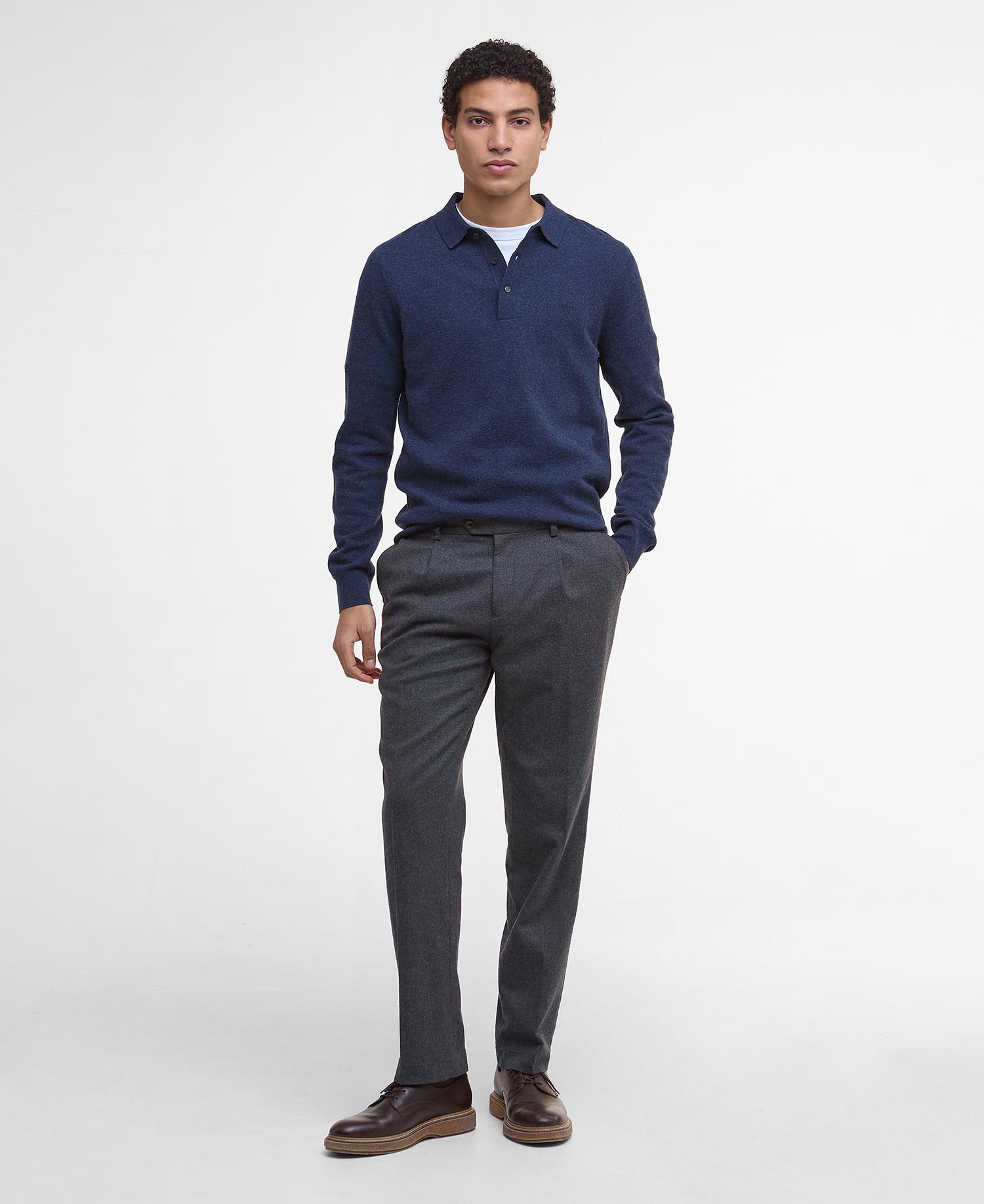 Hutherston Knitted Polo Shirt image number 1