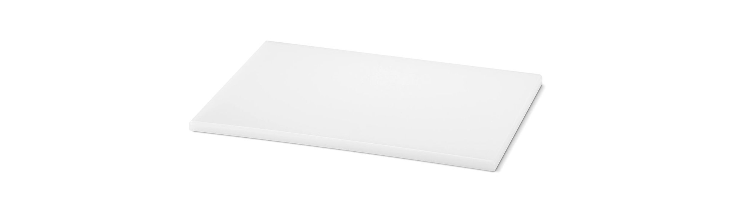 Barra de corte de 16 x 25 cm de polietileno de alta densidad en blanco