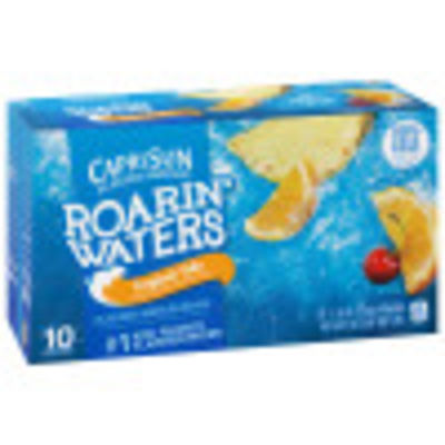 Capri Sun Roarin' Waters Tropical Tide Naturally Flavored Water Beverage, 10 ct Box, 6 fl oz Drink Pouches