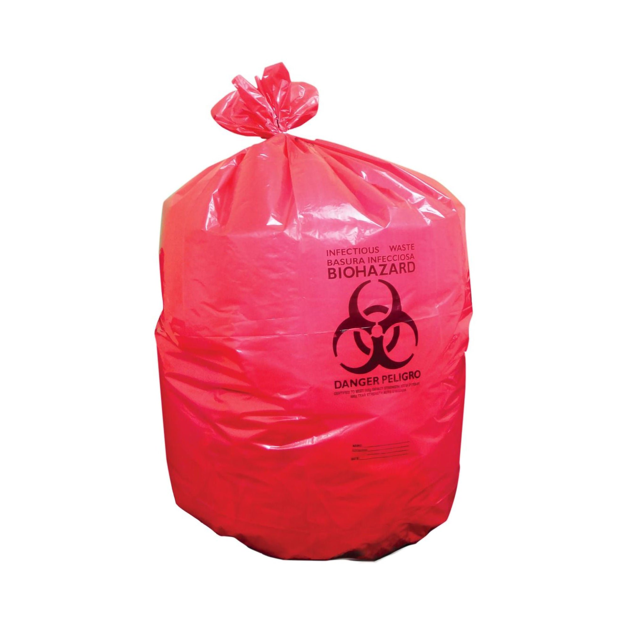Biohazard Waste Bag, 40 – 45 gallon Capacity, 40 x 46 Inch
