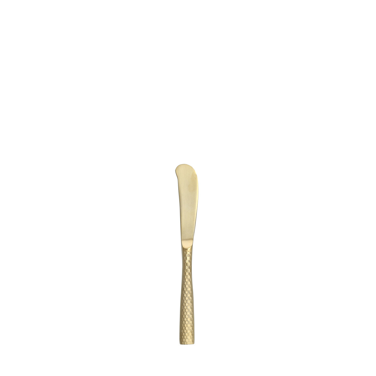 Lucca Faceted Brushed Gold Butter Knife 7"