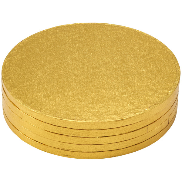 10" Round Gold Foil Cake Board