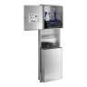 Bobrick, ClassicSeries, Recessed Electronic Roll Towel Dispenser w/ Waste Receptacle, Stainless Steel