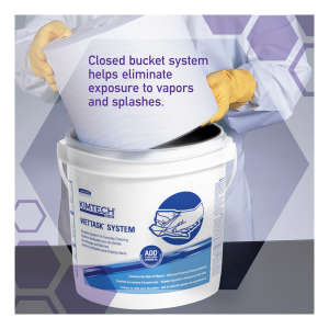 KIM06001, Kimberly Clark, Kimtech Prep, 6.00"x12.00", Hydroentangled, General Purpose Wipers, White