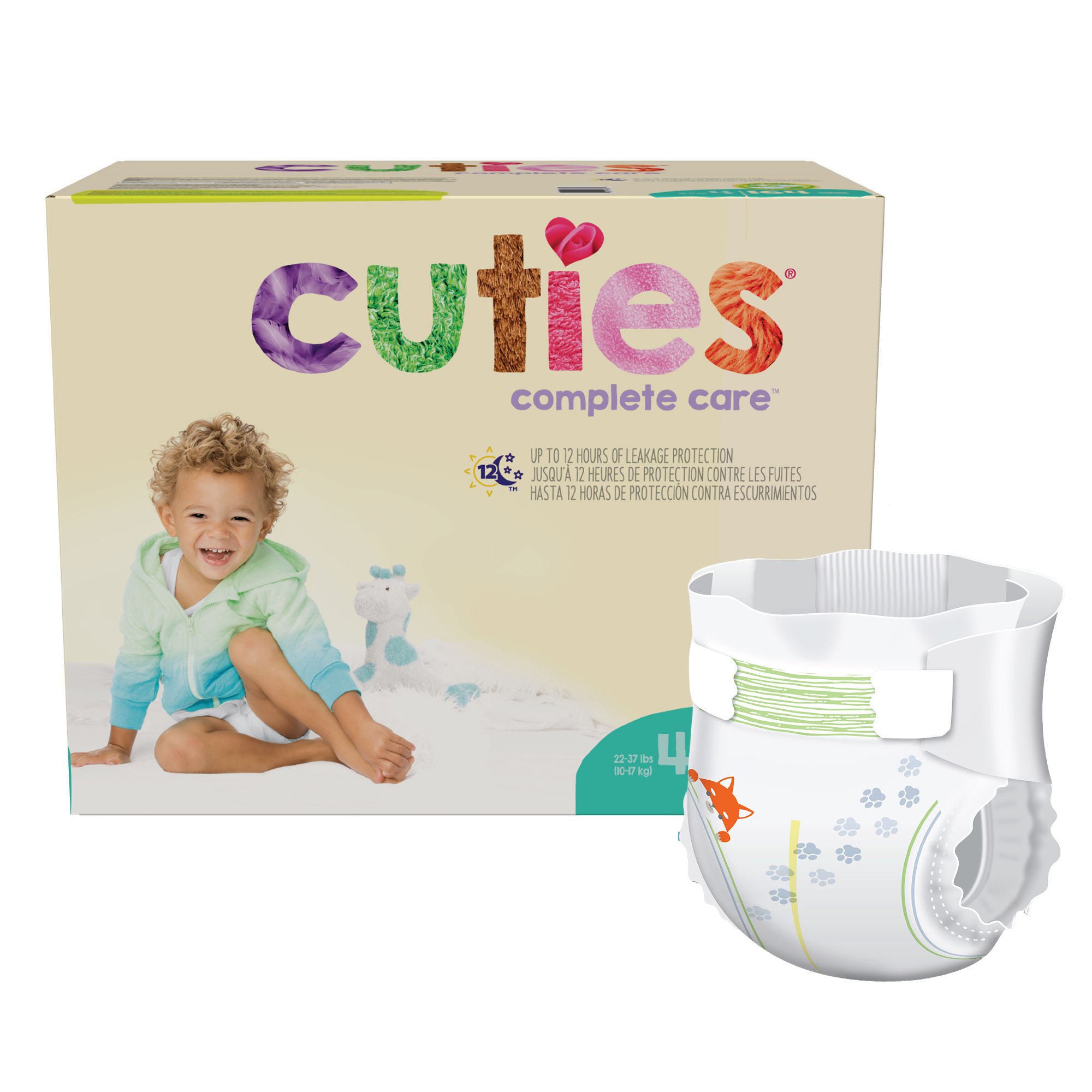 Cuties® Complete Care Diaper, Size 4