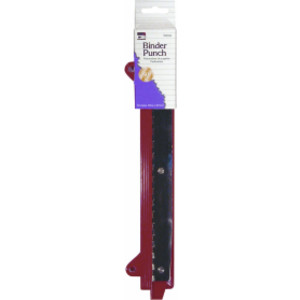 Binder 3 Hole Paper Hole Punch, Metal, Assorted Colors
