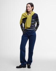 Hawkins Striped Long-Sleeved T-Shirt Navy Stripe