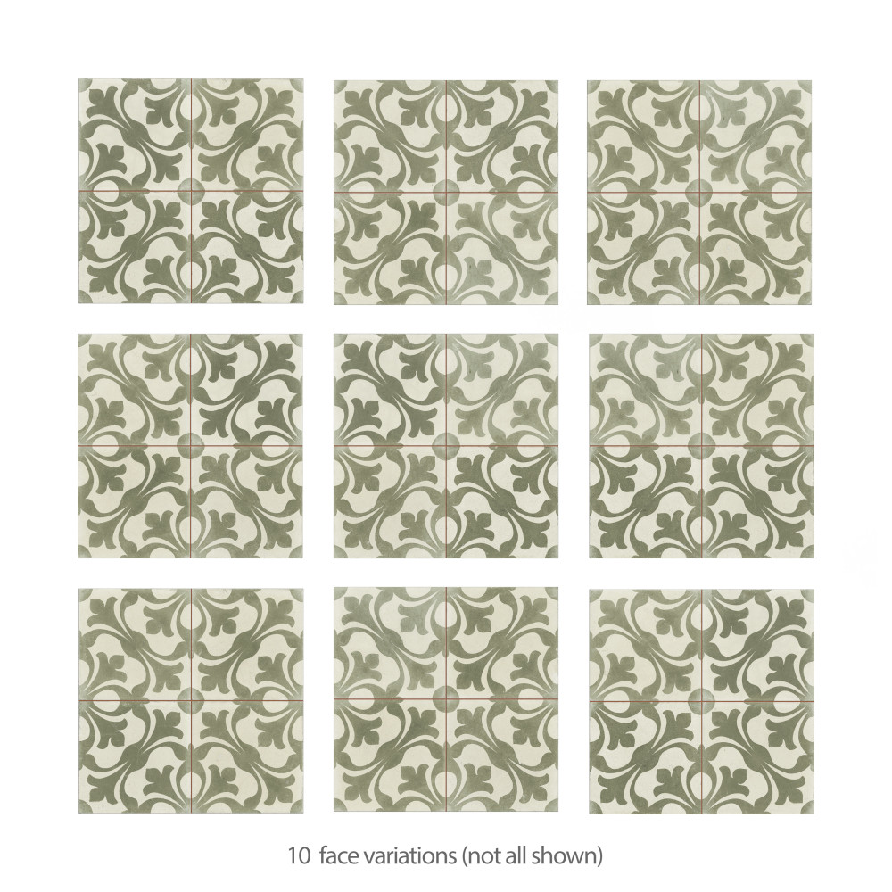 Sample – Kings Nouveau Sage Ceramic Floor and Wall Tile