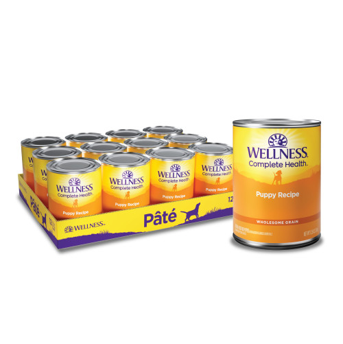 Wellness Complete Health Paté Puppy Chicken & Salmon Front packaging