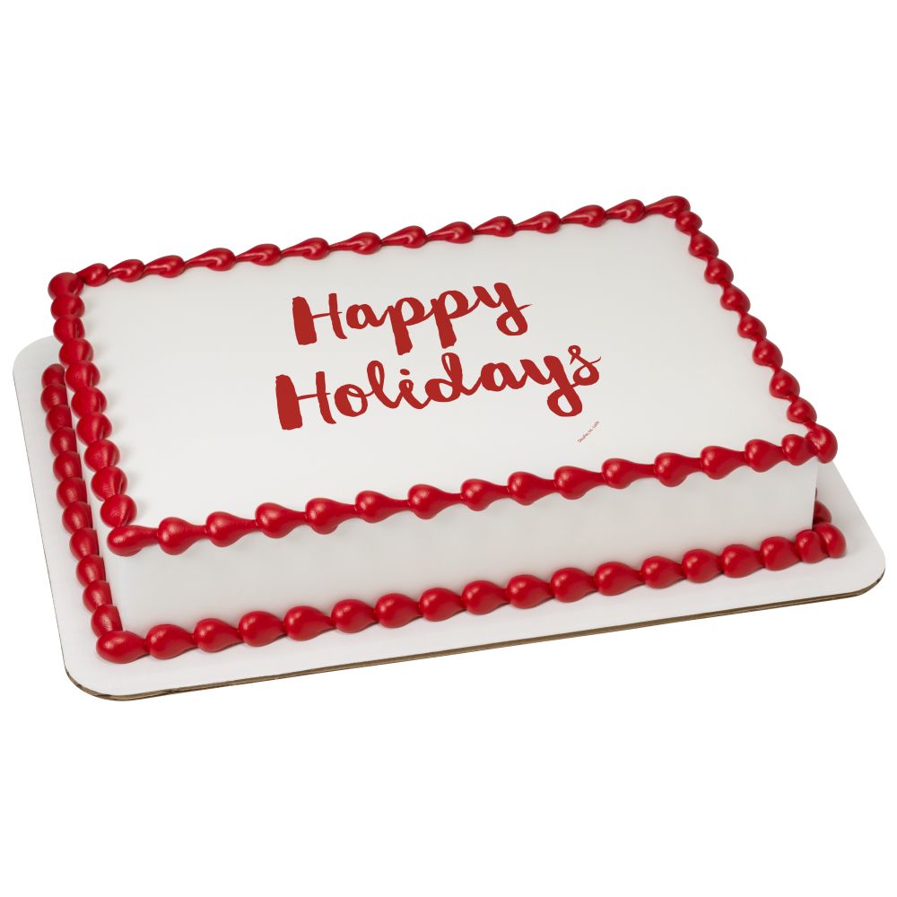 Image Cake Elemental Happy Holidays