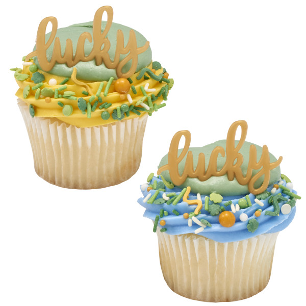 Gold Lucky Cupcake Layon