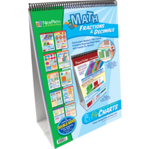 Fractions & Decimals Flip Chart Set, Grades 3-6