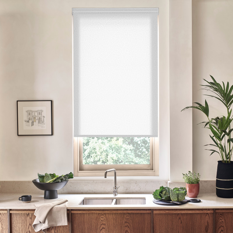 Orla White Roller Blind