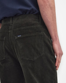 Stretch Cord Regular Trousers Forest