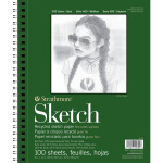 Strathmore 400 Series Sketch Pad Recycled Side Wire Binding 100 Sheet 9x12  inch 1 Count