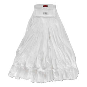 Rubbermaid Commercial, Polyester/Rayon Disposable Wet Mop Head with 5" Headband, #24, White