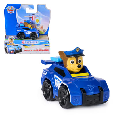 PAW Patrol: Search & Rescue, Chase Pup Squad Racer, 2.5-Inch Racer with Real Working Wheels, Pretend Play Kids Toys for Boys & Girls Ages 3 and Up