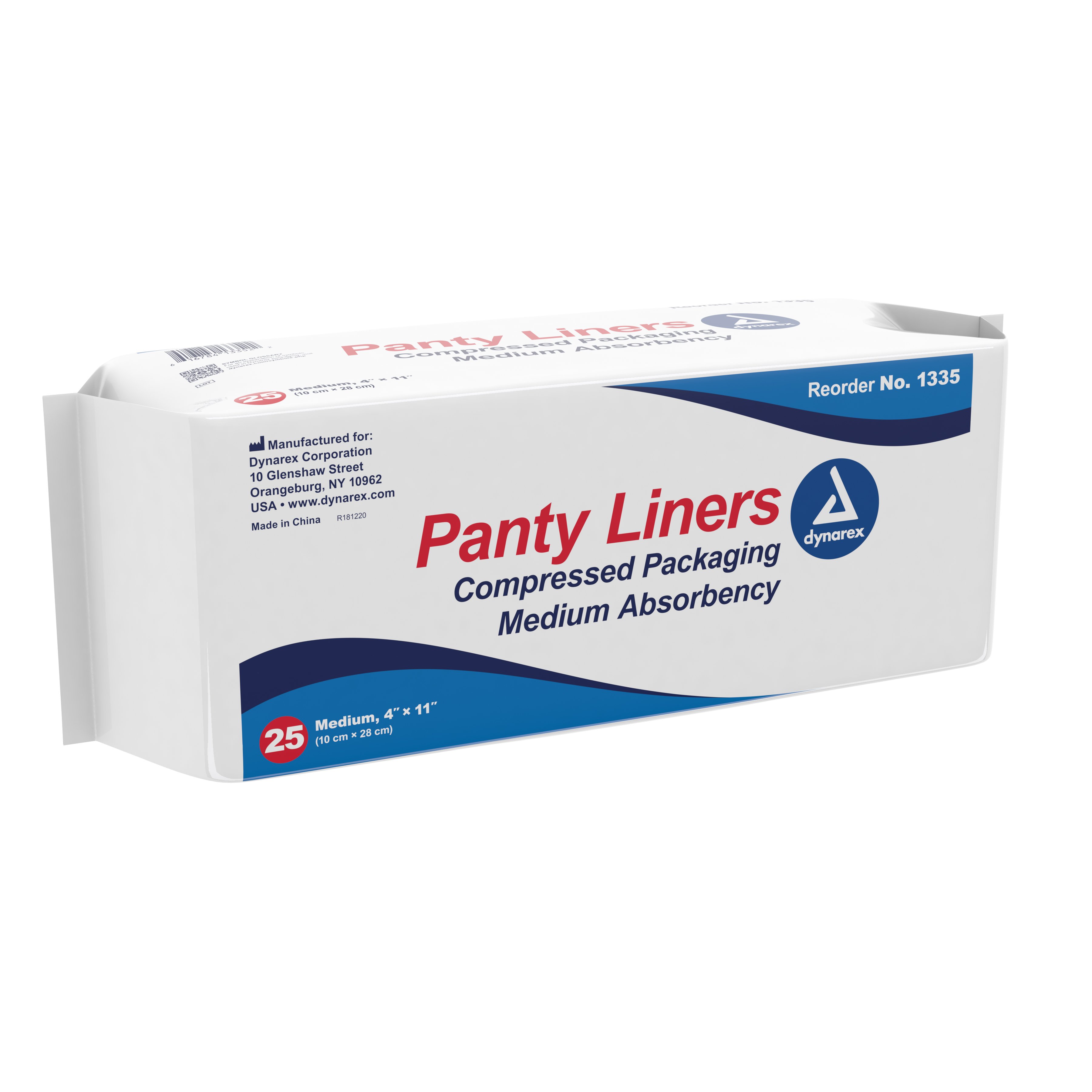 Dynarex Medium Absorbency Bladder Control Pad, 4 x 11 Inch MK 826635