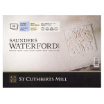 St Cuthberts Saunders Waterford Watercolor Block Cold Pressed White 140lb 20 Sheet 12x9  inch