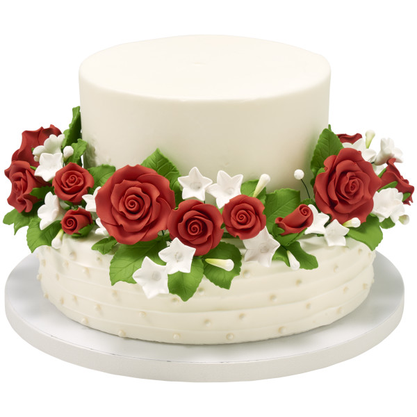 Red Rose Bouquet Gum Paste Sprays