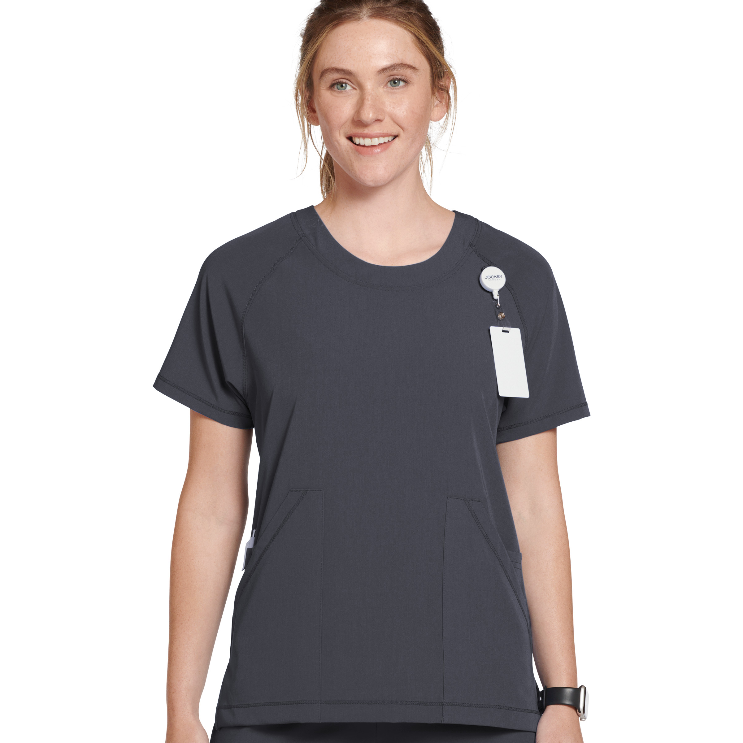 Jockey Women's Comfort Crew Scrub Top - Picture 9 of 29