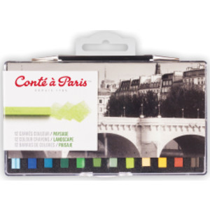 Carrés Couleur Pastel Crayons, Landscape Colors, Set of 12