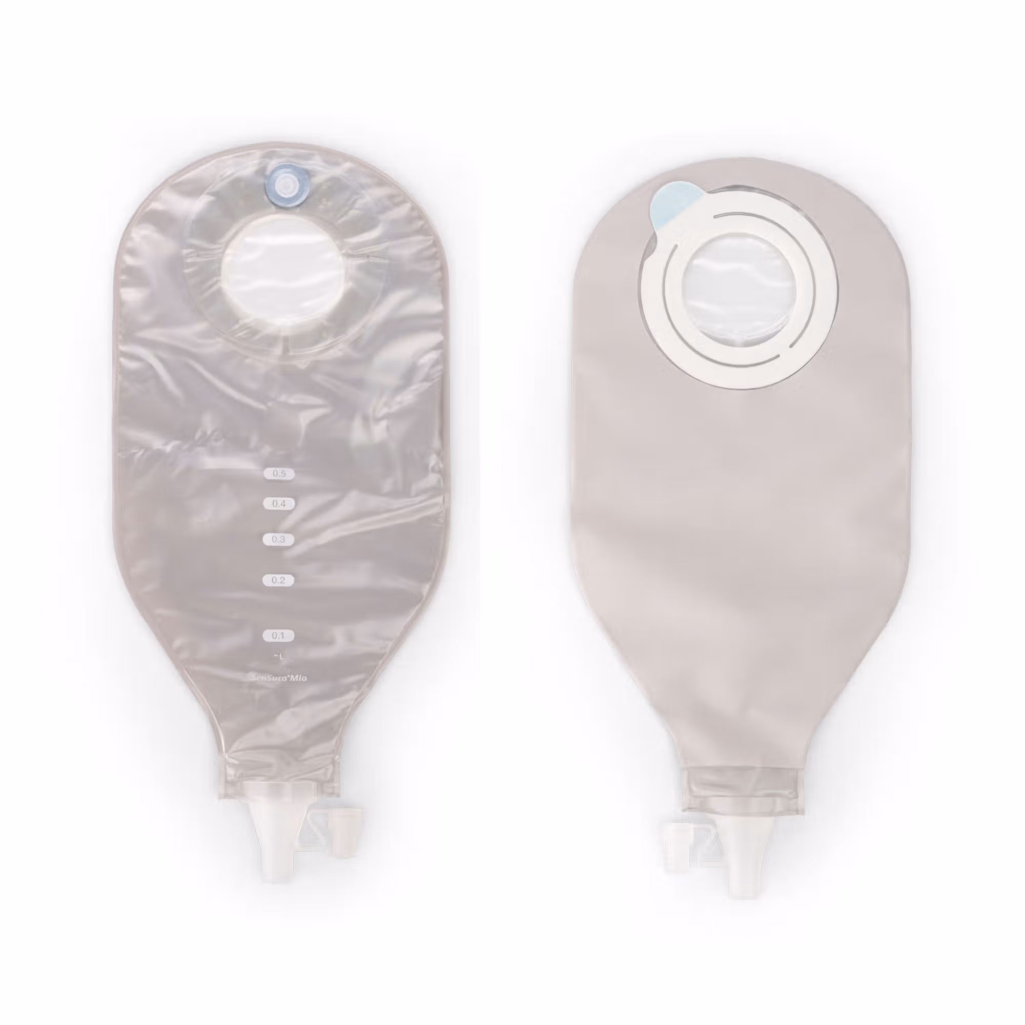 SenSura® Mio Flex High Output 2-Piece Transparent Ileostomy Pouch, Red Match