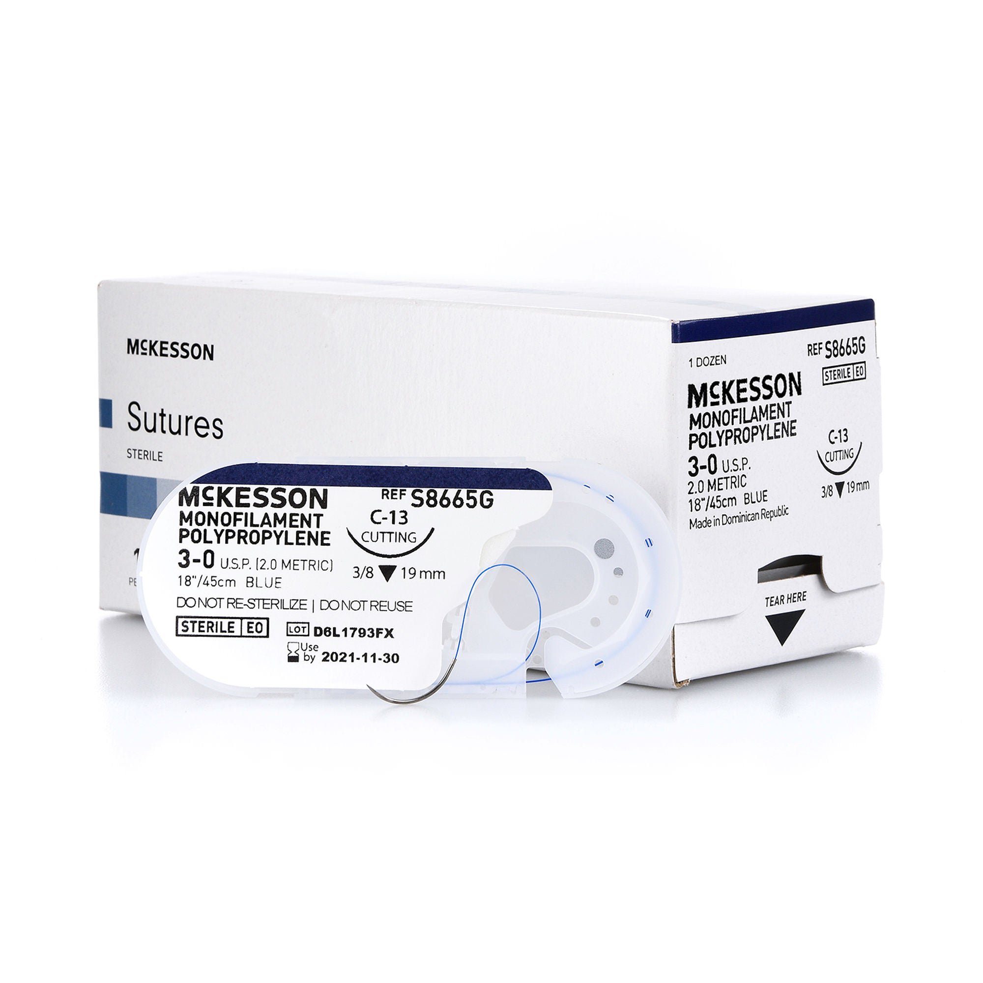 McKesson Suture with C-13 Needle