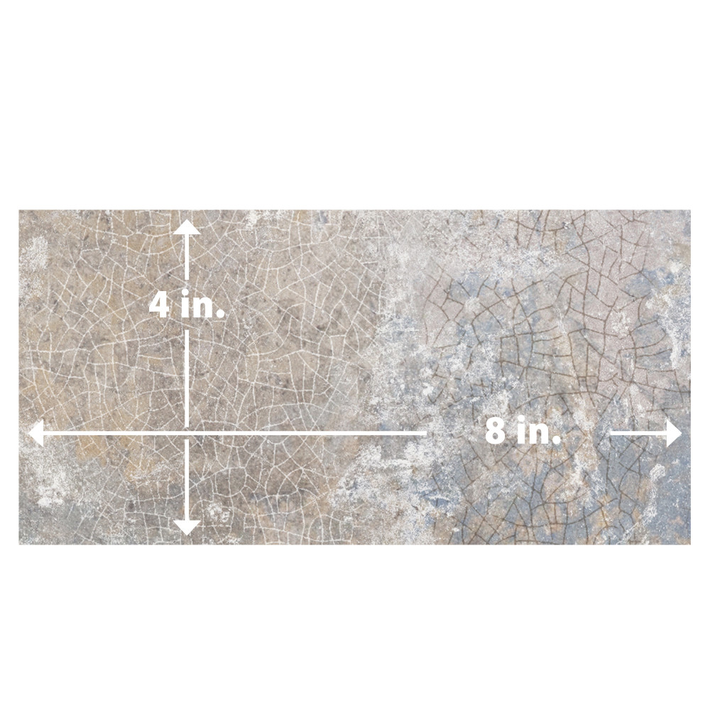 Myst Sandstorm 4 in. x 8 in. Ceramic Wall Tile