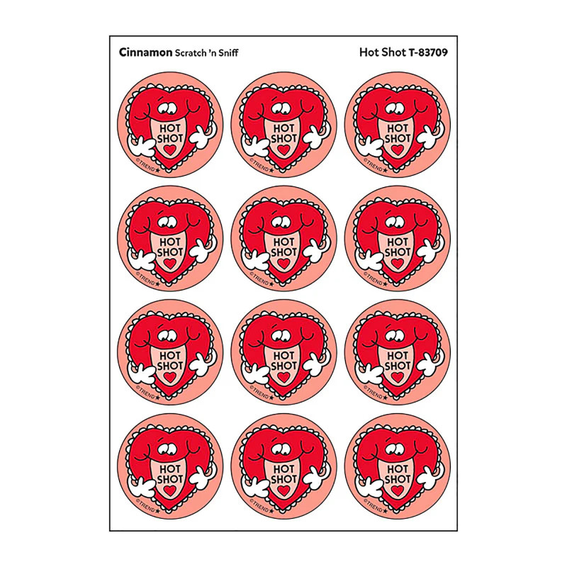 Hot Shot/Cinnamon scent Retro Scratch 'n Sniff Stinky Stickers®, 24 ct.