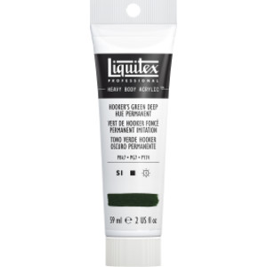 Professional Heavy Body Acrylic Paint, 59 mL Tube, Hooker's Green Deep Hue Permanent
