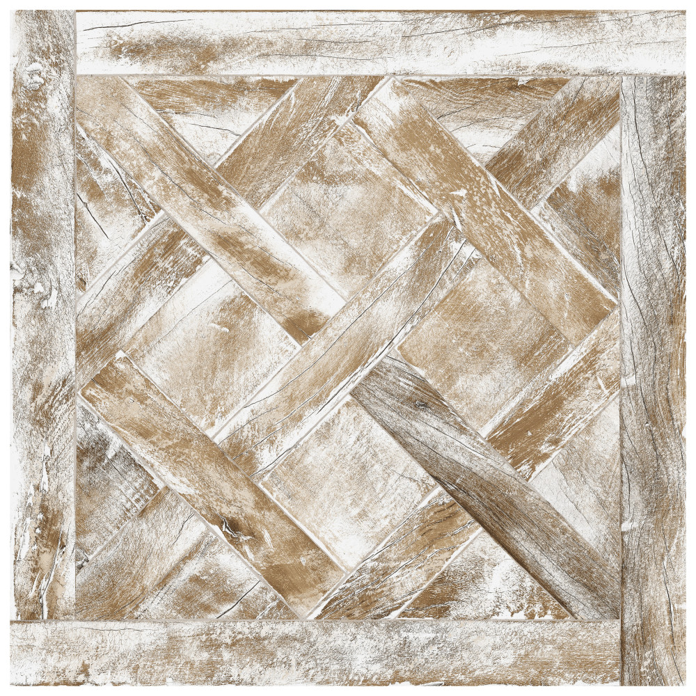 Sample – Kings Forest Lattice White Ceramic Floor and Wall Tile