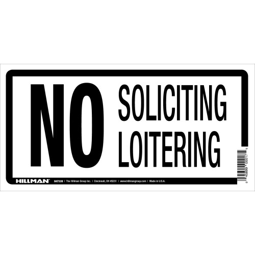 No Soliciting Sign (5
