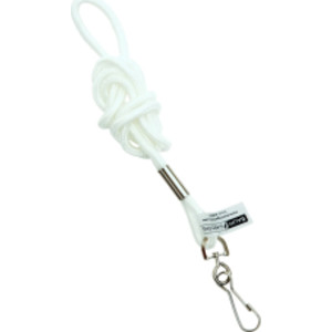 Cordón estándar estilo cuerda con gancho, blanco