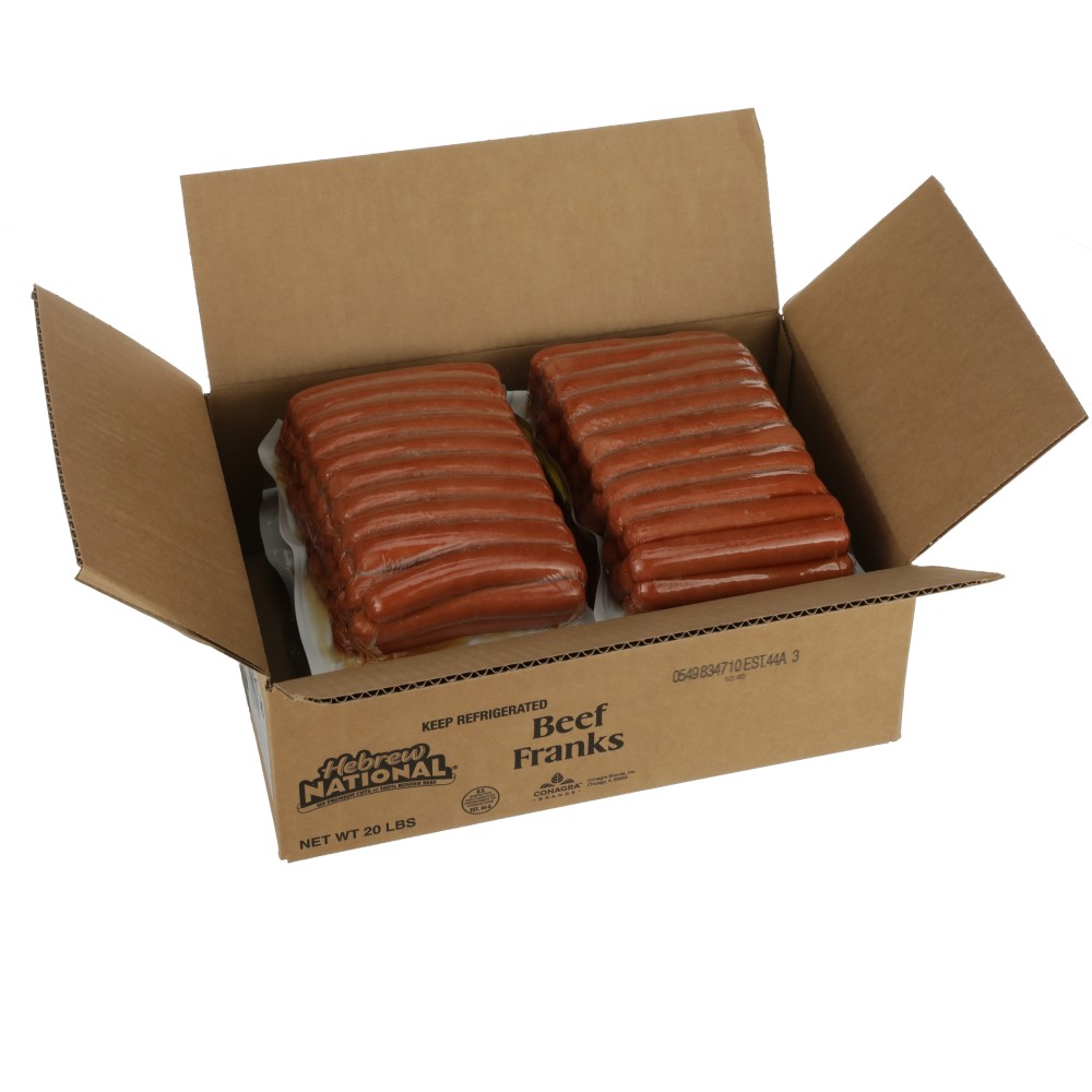 HEBREW NATIONAL KOSHER BEEF FRANKS 6" 8/1 | Conagra