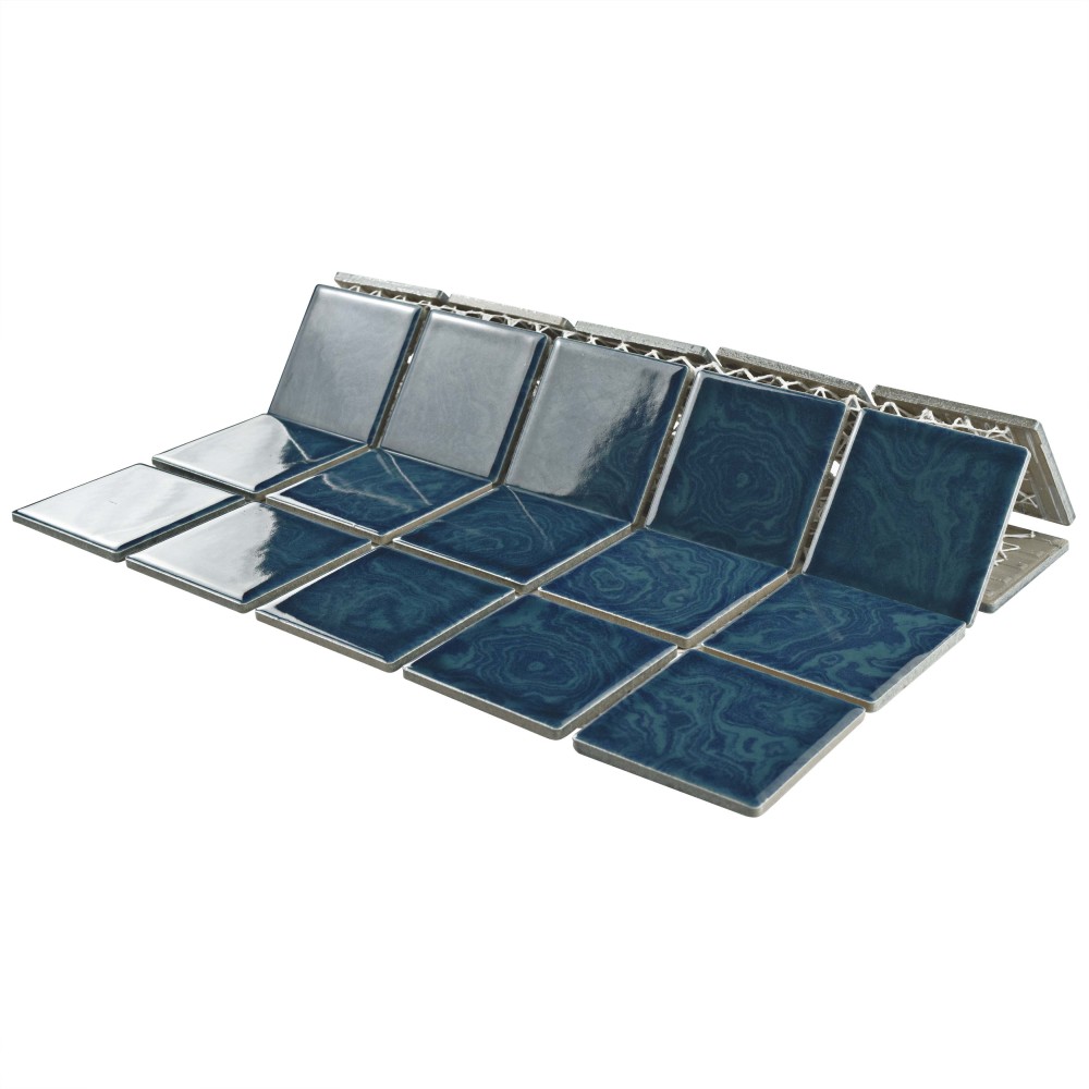 Sample – Resort Coral Blue Porcelain Mosaic Tile