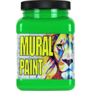 Mural Paint, Pint, Screaming Green (Neon)